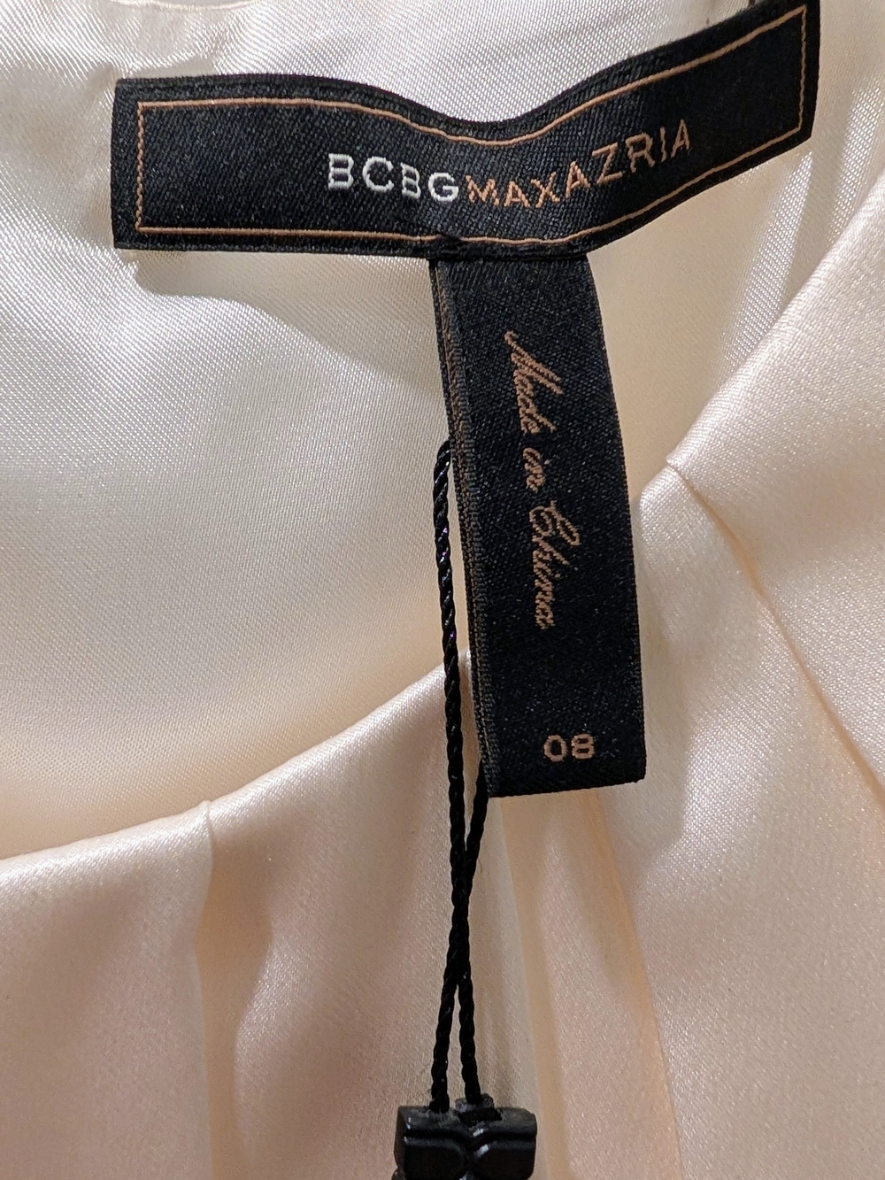 BCBGMaxAzria Ivory and Black Dress - Picture 5 of 7